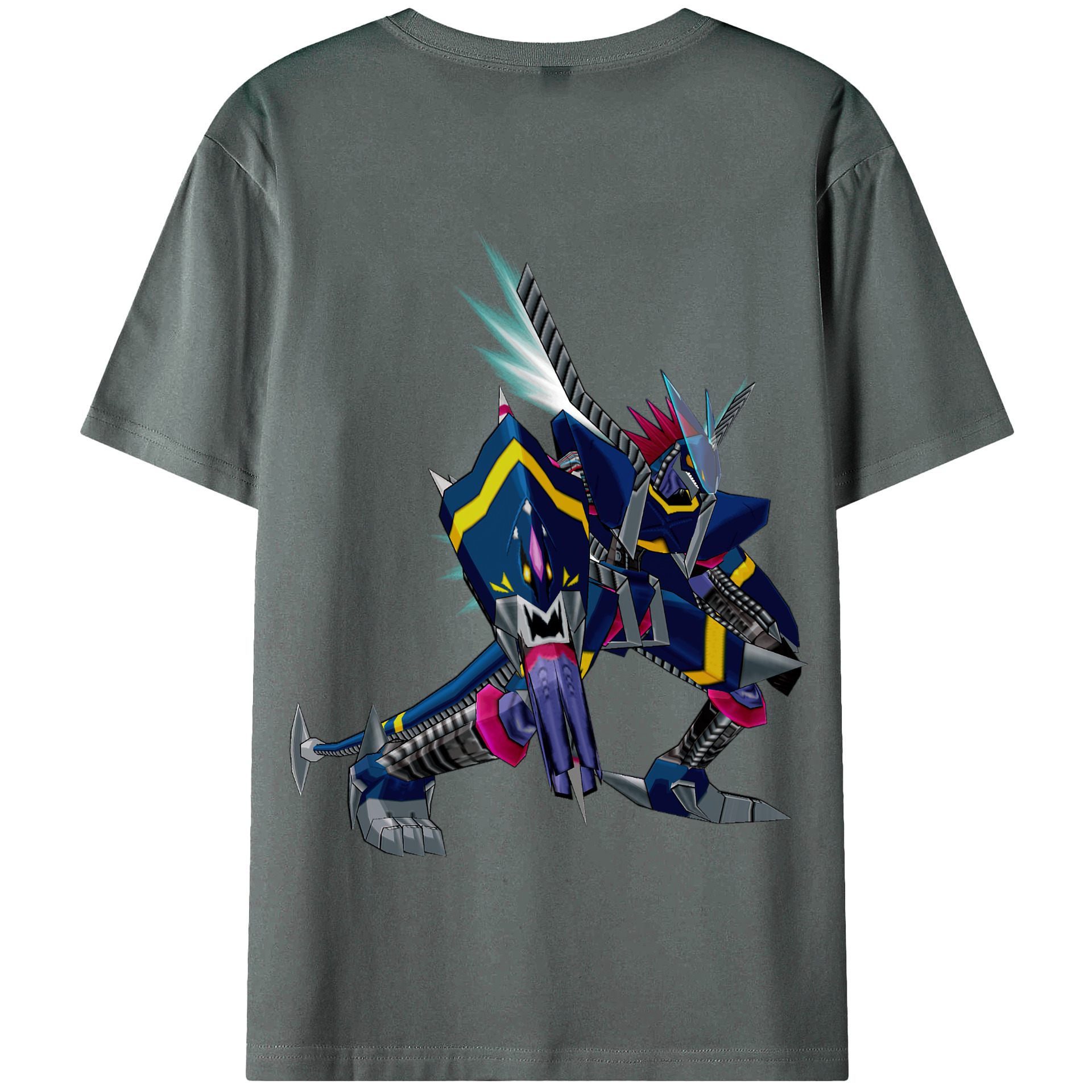 （画像用） Digimon デジタルモンスター/デジモン 綿100％半袖Tシャツ（背面プリント）